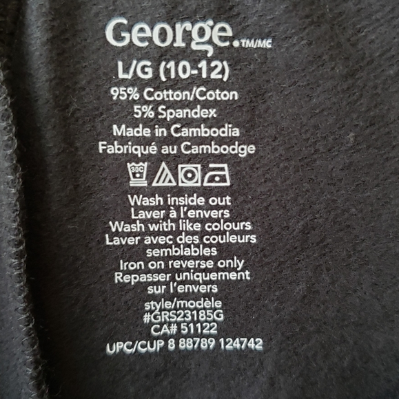 George Black Leggings with Sparkles Design for Girls - Picture 4 of 5